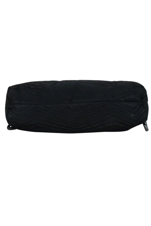 Stuart Weitzman - Black Quilted Puffer Tote Bag w/ Chain Straps