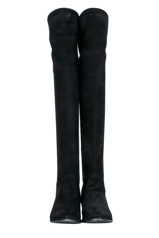 Stuart Weitzman - Black Suede Over-the-Knee Boots Sz 8.5