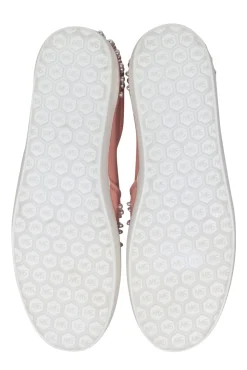Stuart Weitzman - Blush Pink Slip On Pearl trim Flats Sz 11.5