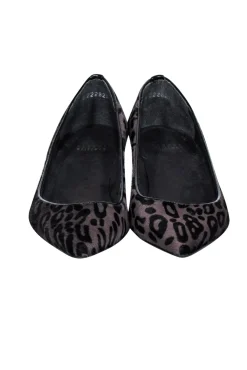 Stuart Weitzman - Brown & Black Leopard Print Pony Hair Pumps Sz 8.5