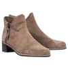 Stuart Weitzman - Dark Beige Suede Ankle Booties Sz 6.5