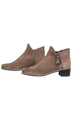 Stuart Weitzman - Dark Beige Suede Ankle Booties Sz 6.5