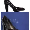 Stuart Weitzman - Maroon Rounded Toe Block Heel Pumps Sz 8.5