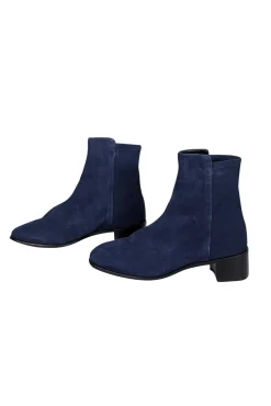 Stuart Weitzman - Navy Suede Short Boots Sz 7.5