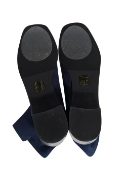 Stuart Weitzman - Navy Suede Short Boots Sz 7.5