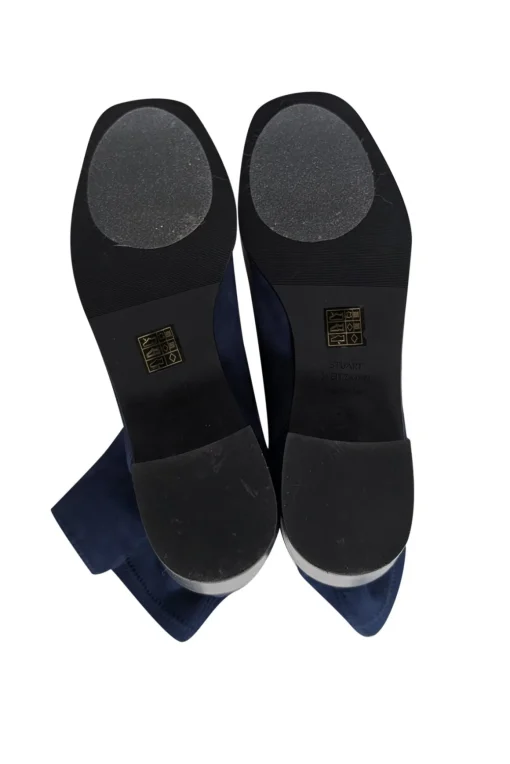 Stuart Weitzman - Navy Suede Short Boots Sz 7.5