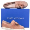 Stuart Weitzman - Pink Suede Flats w/ Fringe Front Sz 7.5