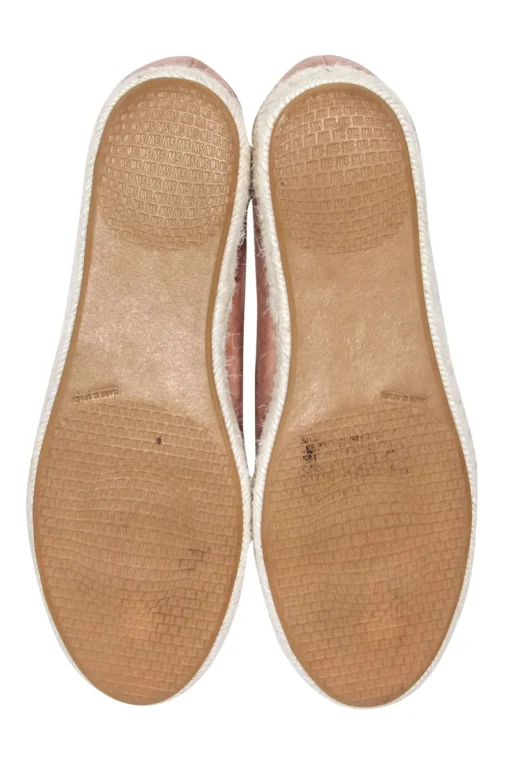 Stuart Weitzman - Pink Suede Flats w/ Fringe Front Sz 7.5