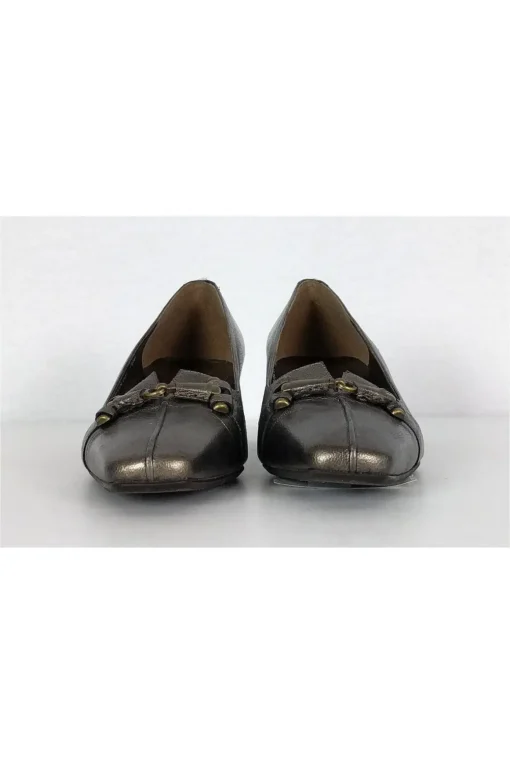 Stuart Weitzman - Silver Square Toe Heels Sz 7.5