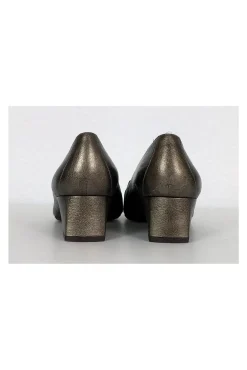 Stuart Weitzman - Silver Square Toe Heels Sz 7.5