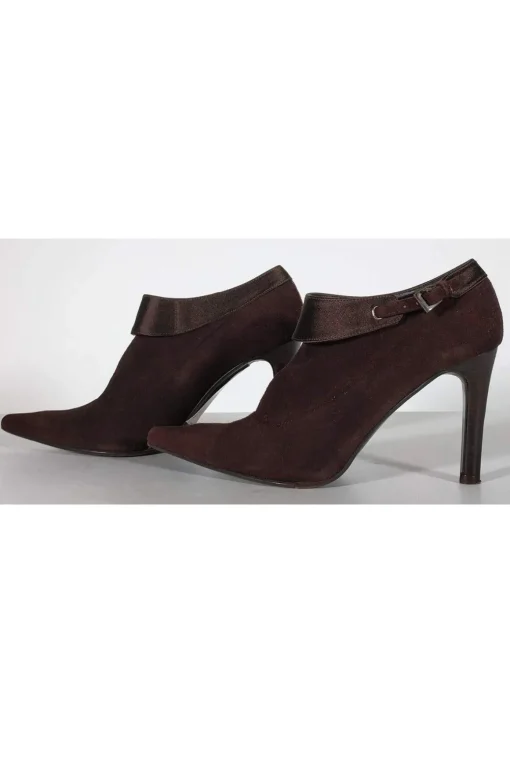 Stuart Weitzman - Skinny Pointed Brown Heels Sz 5.5