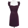 Sunner - Maroon Cutout Back Corduroy Dress Sz XS