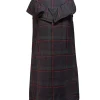 Suno - Navy, Green, & Red Plaid Sleeveless Ruffle Trim Dress Sz 8