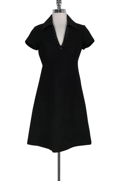 Susana Monaco - Black Wool Blend Dress Sz 2