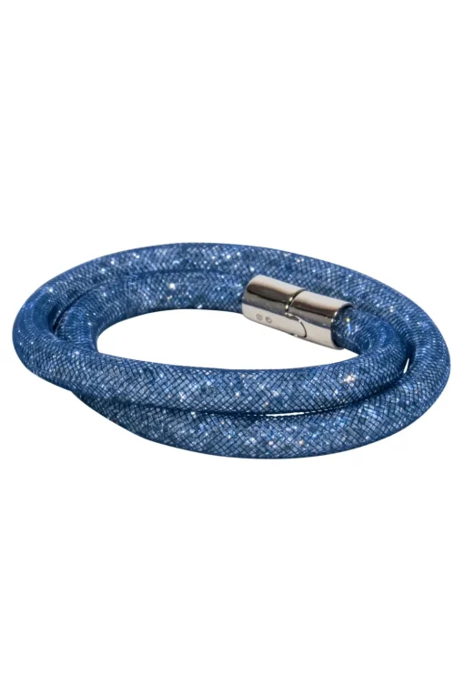 Swarovski - Blue “Stardust” Double Wrap Bracelet