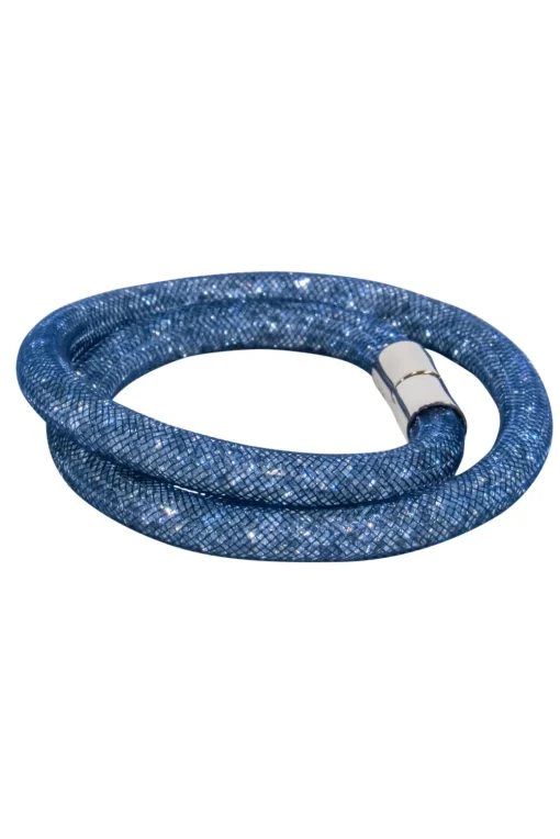 Swarovski - Blue “Stardust” Double Wrap Bracelet