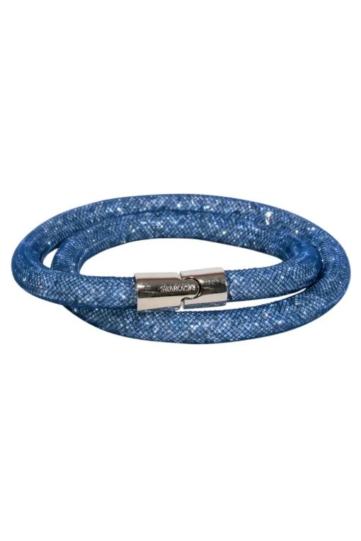 Swarovski - Blue “Stardust” Double Wrap Bracelet