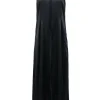 T by Alexander Wang - Black Satin Sleeveless Maxi Dress Sz 10