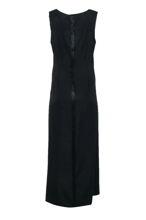 T by Alexander Wang - Black Satin Sleeveless Maxi Dress Sz 10