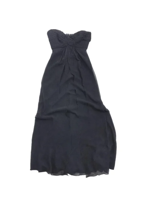 T by Tadashi - Black Strapless Silk Gown Sz 2P