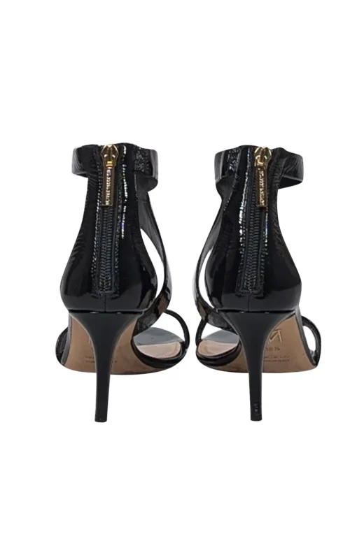 Tamara Mellon - Black Patent Leather Open Toe Sz 8.5
