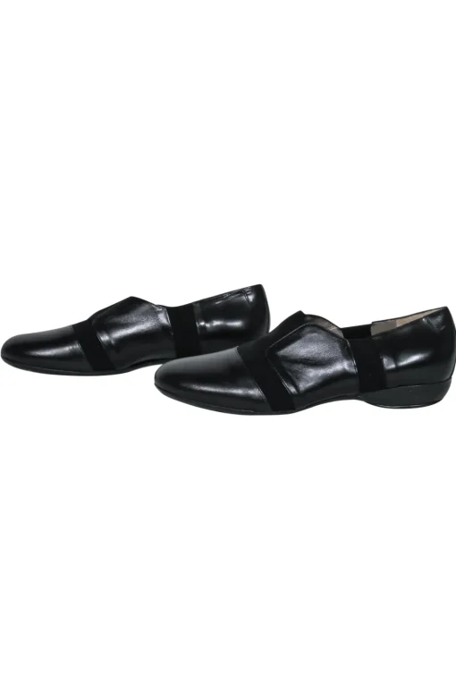 Taryn Rose - Black Leather & Fabric "Sakia Nappa" Loafers Sz 10