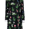 Ted Baker - Black & Multi Color Floral Collared Dress Sz 10