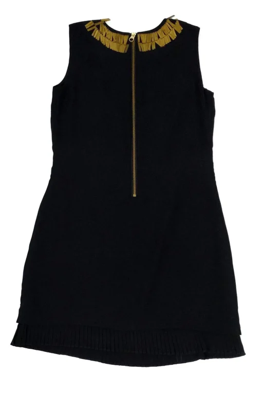Ted Baker - Black Dress w/ Sequin Collar Sz 4