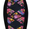Ted Baker - Black Floral Print Pencil Skirt Sz 2