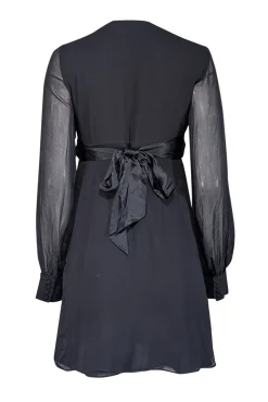 Ted Baker - Black Silk Long Sleeve Dress Sz 4