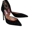 Ted Baker - Black Suede Studded Pointed Toe Pumps Sz 9.5