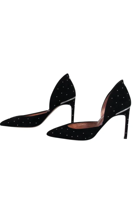 Ted Baker - Black Suede Studded Pointed Toe Pumps Sz 9.5