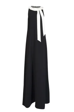 Ted Baker - Black w/ Ivory Bow Neckline Formal Dress Sz 8