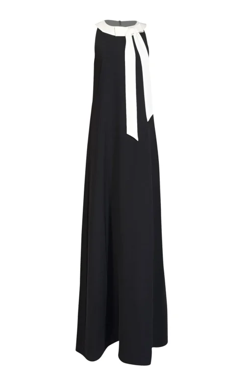 Ted Baker - Black w/ Ivory Bow Neckline Formal Dress Sz 8