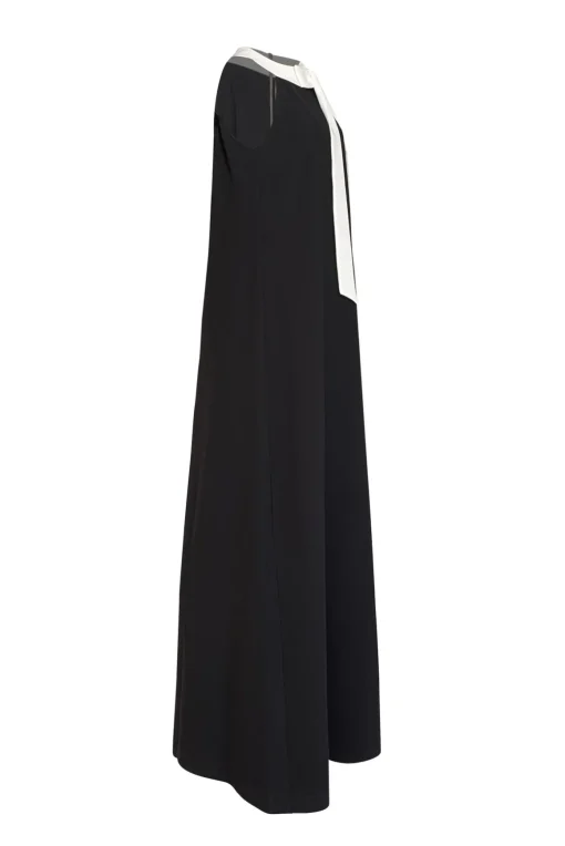 Ted Baker - Black w/ Ivory Bow Neckline Formal Dress Sz 8