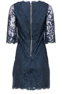 Ted Baker - Dusty Blue Lace Shift Dress Sz 4
