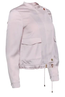 Ted Baker - Light Pink Satin Cargo Jacket Sz 2