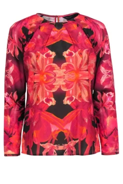 Ted Baker - Purple & Pink Floral Printed Blouse Sz 6