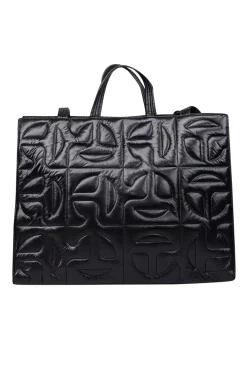 Telfar - Black Moose Knuckles Quilted Large Shopper