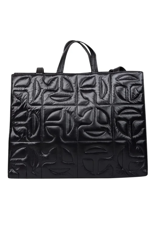 Telfar - Black Moose Knuckles Quilted Large Shopper