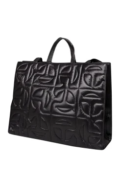 Telfar - Black Moose Knuckles Quilted Large Shopper