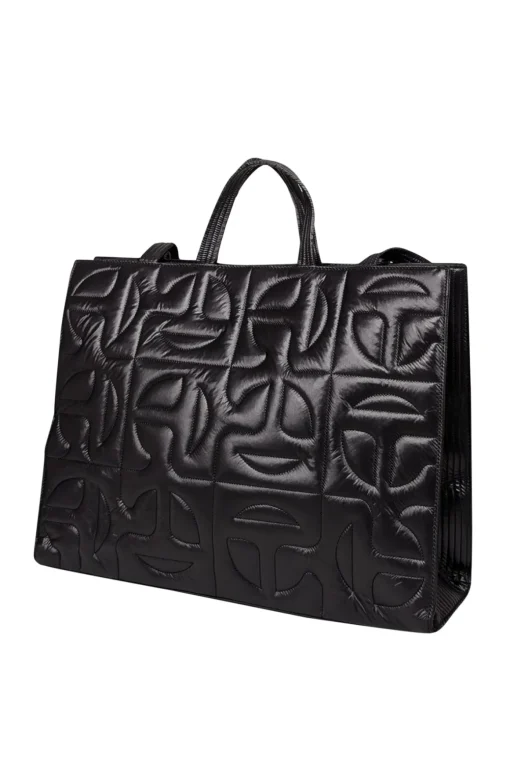 Telfar - Black Moose Knuckles Quilted Large Shopper