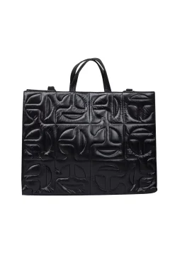 Telfar - Black Moose Knuckles Quilted Large Shopper