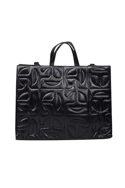 Telfar - Black Moose Knuckles Quilted Large Shopper