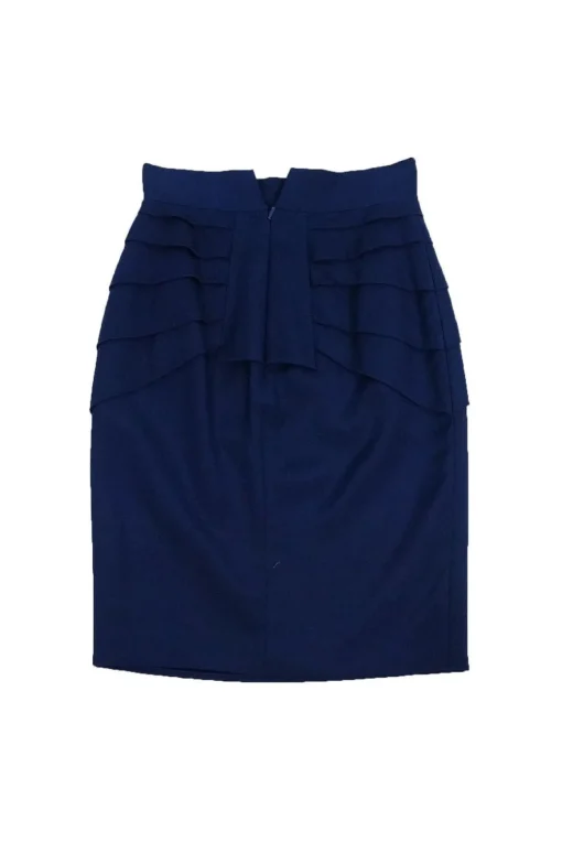 Temperley London - Navy Blue Pencil Skirt Sz 2