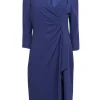 Teri Jon - Royal Blue Gathered Front Dress Sz 12