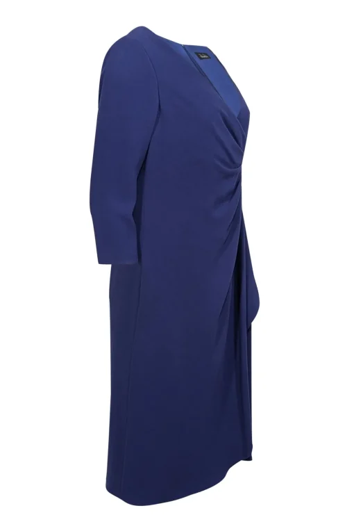 Teri Jon - Royal Blue Gathered Front Dress Sz 12