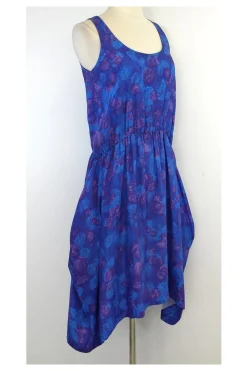 Thakoon - Blue & Purple Print Silk Sleeveless Dress Sz 6