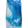 Theia - Blue Ocean Wave Print Mini Shift Dress Sz 12