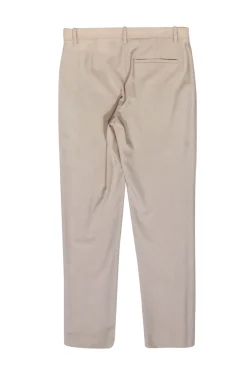 Theory - Beige Wool Slim Fit Tapered Dress Pants Sz 0